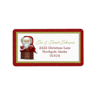 Santa Address Label Adressetikett