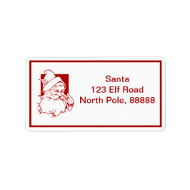 Santa Adressetiketters Adressetikett