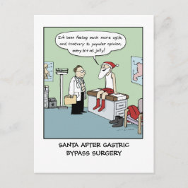 Santa After Gastric Bypass | Lönsam jul Julafton Helg Vykort