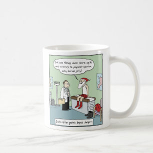Santa After Gastric Bypass Surgery Humoral Julaf Kaffemugg