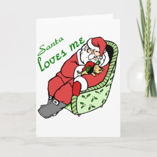 SANTA ÄLSKAR MIG HELGKORT