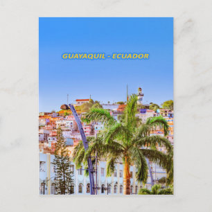 Santa Ana Backe, Guayaquil Poster Skriv ut Helg Vykort