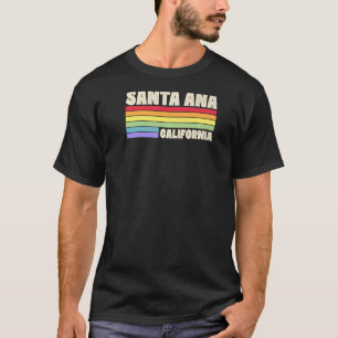 Santa Ana California Pride Rainbow Flagga Gay prid T Shirt