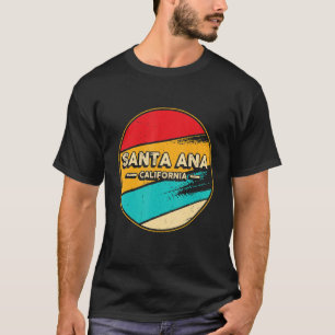 Santa Ana California Retro Vintage Sunset US State T Shirt