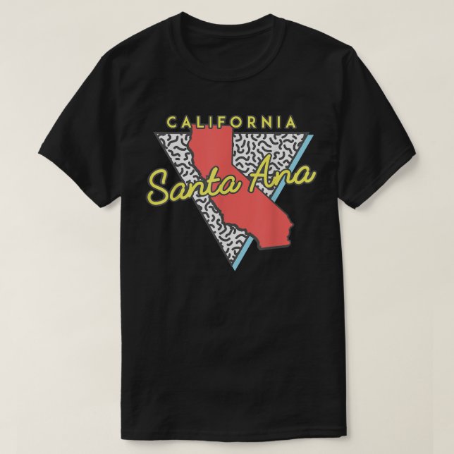 Santa Ana California T Retro CA Souvenirs T Shirt (Design framsida)