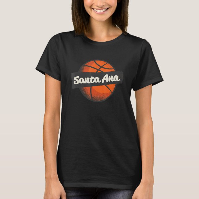 Santa Ana Hometown Basketball Player-idrottsportsp T Shirt (Framsida)