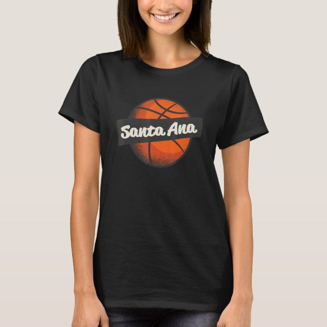 Santa Ana Hometown Basketball Player-idrottsportsp T Shirt (Framsida)