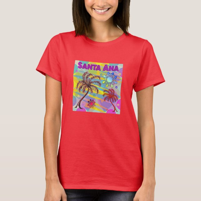 Santa Ana Lycklig och Hope T-Shirt (Framsida)