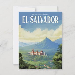 Santa Ana Volcano El Salvador Travel Vykort