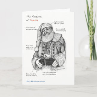 Santa Anatomy Helgkort