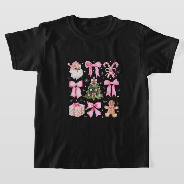 "Santa and Dinosaurs Magic" T Shirt (Laydown)