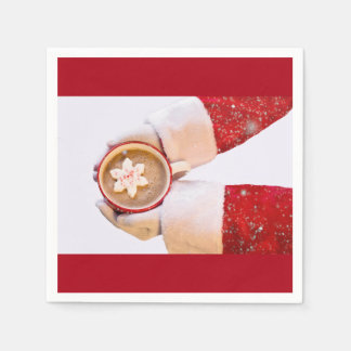 Santa and Hett Chocolate Pappersservett