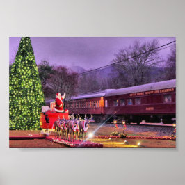 Santa and Polar Express Poster