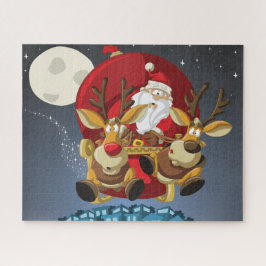 Santa and Reindeer Puzzle Pussel