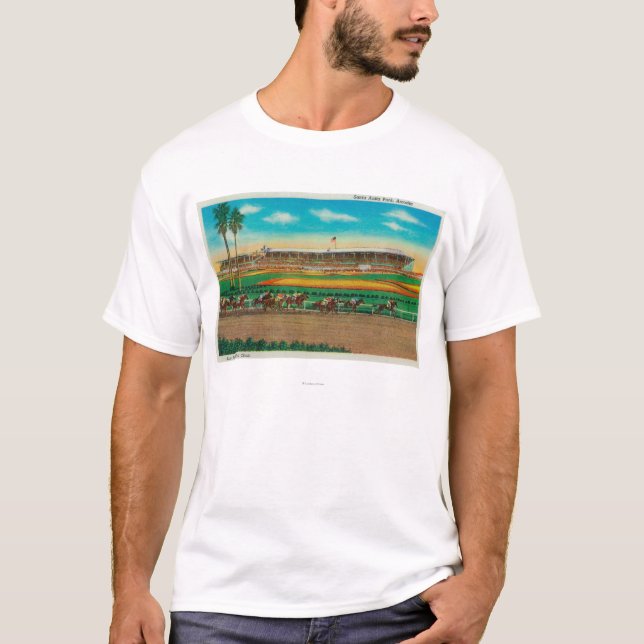 Santa Anita parkerar hästen RacesArcadia, CA T Shirt (Framsida)