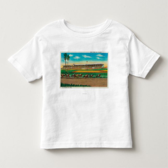 Santa Anita parkerar hästen RacesArcadia, CA T-shirt (Framsida)