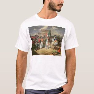 Santa Anna trotsar de spanska soldaterna T-shirt
