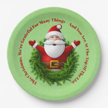 Santa Announcing Message Business Office jul