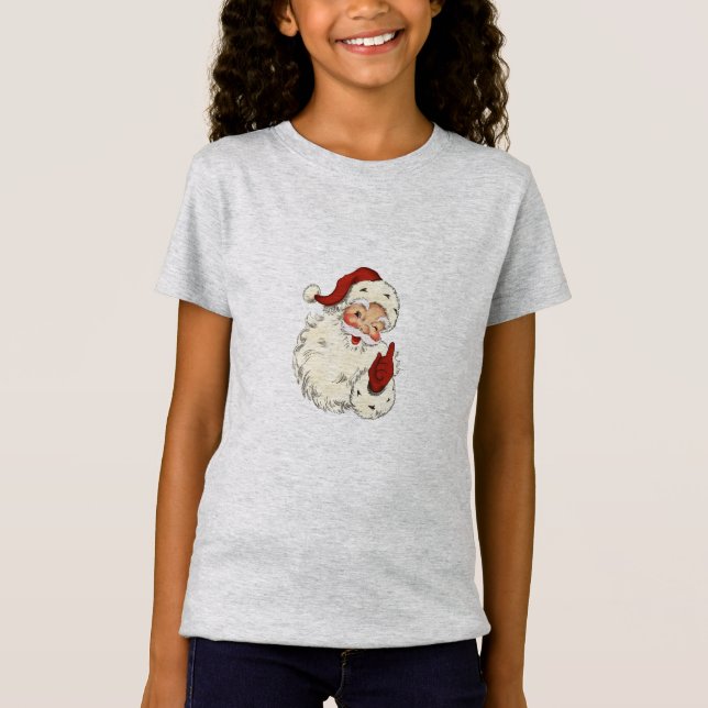 Santa Ansikte Bra Jersey T-Shirt (Framsida)