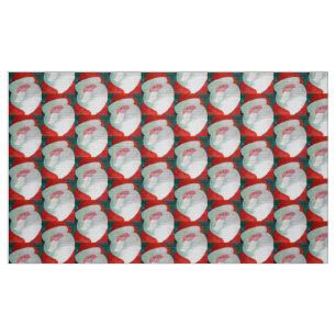 Santa Ansikte Fabric Tyg