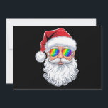 Santa Ansikte Gay Sunglasses jul Julafton HBT TQ Julkort<br><div class="desc">Santa Ansikte Gay Sunglasses jul Julafton HBT TQ</div>