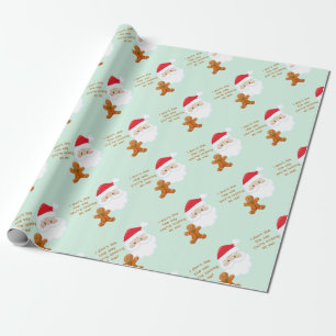 Santa Ansikte GingerBoy Presentpapper