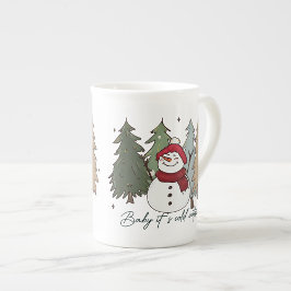 Santa Ansikte God jul och Gott nytt år Två-Tonad Mugg
