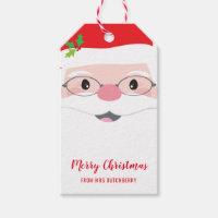 SANTA ANSIKTE-hipster festive christmas modern gåv