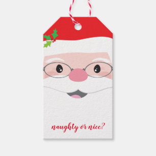 SANTA ANSIKTE-hipster festive christmas modern gåv Presentetikett
