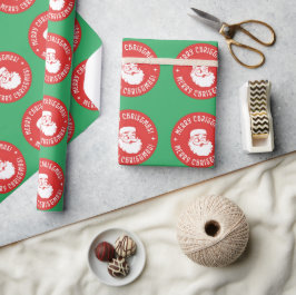 Santa Ansikte jul Presentpapper
