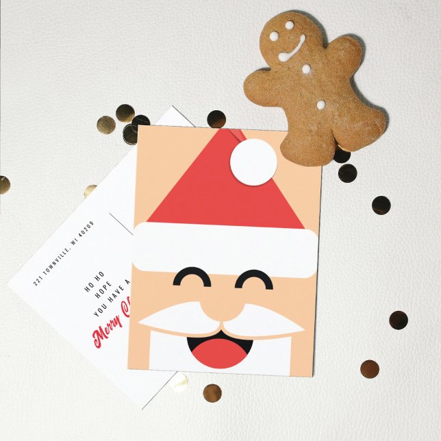 Santa Ansikte Jul  Vykort (Skapare uppladdad)