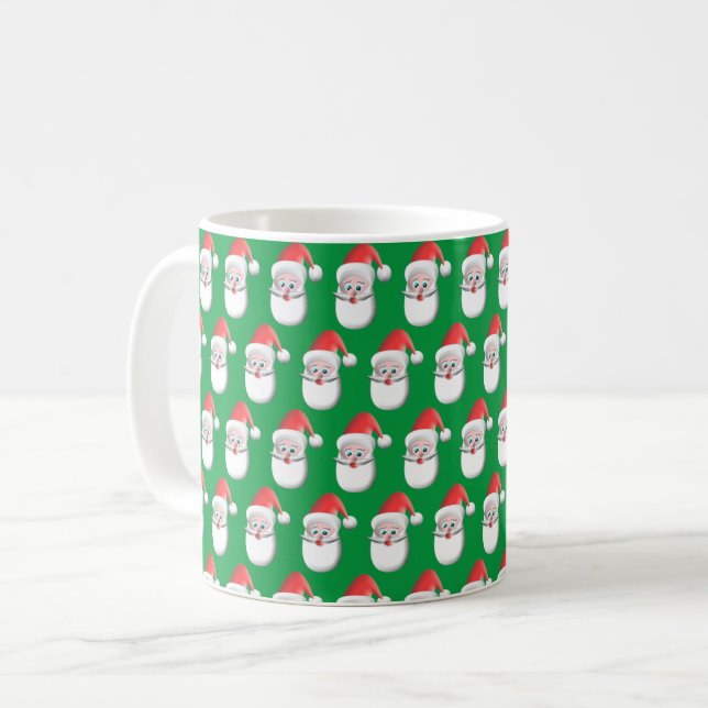 Santa Ansikte Kaffemugg (Framsida vänster)