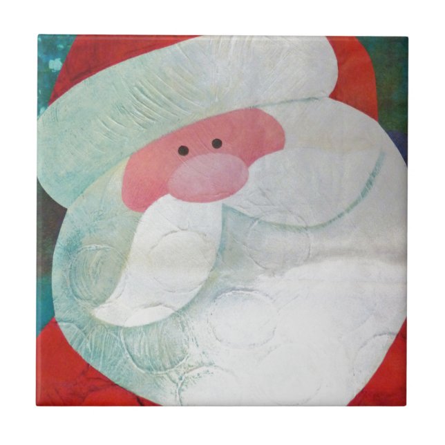 Santa Ansikte Kakelplatta (Framsidan)