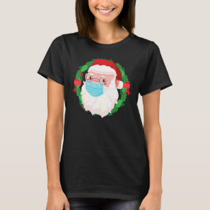 Santa Ansikte Mask jul Pajama för familjen T Shirt