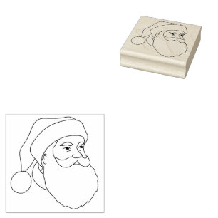 Santa Ansikte Stämpel