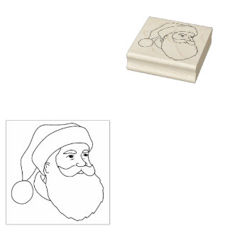 Santa Ansikte Stämpel