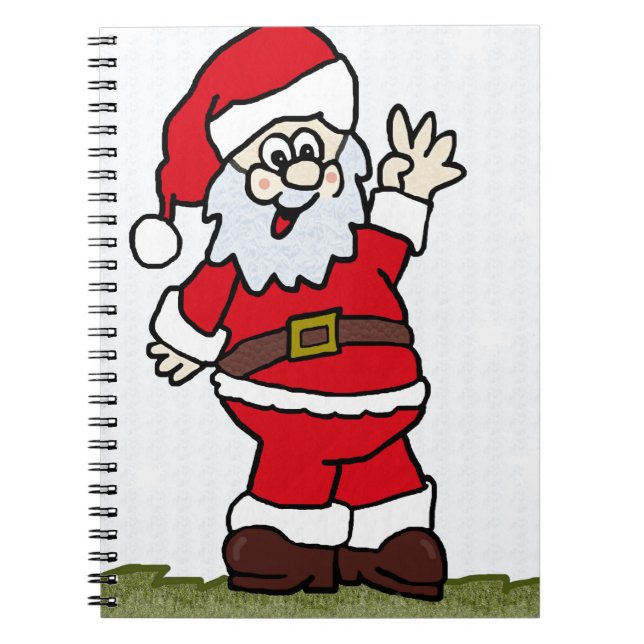 Santa Anteckningsbok Med Spiral (Framsidan)