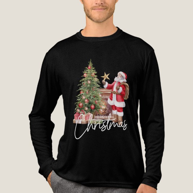 Santa Approved-Merry Christmas T Shirt (Framsida)