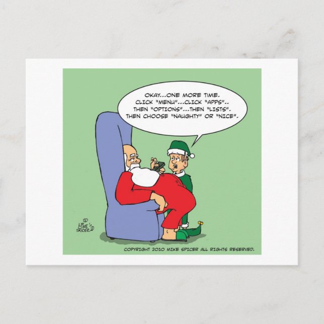 Santa Apps Helg Vykort (Framsida)