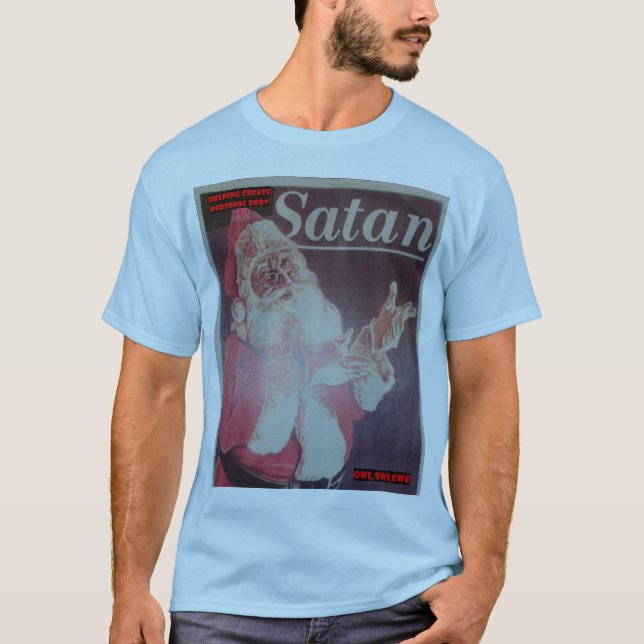 Santa är en anagram för Satan Tee (Framsida)