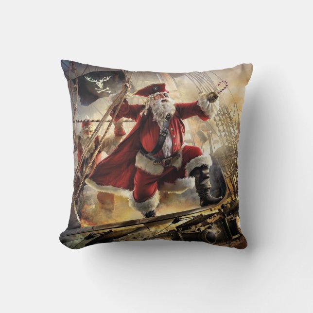 Santa är en Pirat Kudde (Framsida)