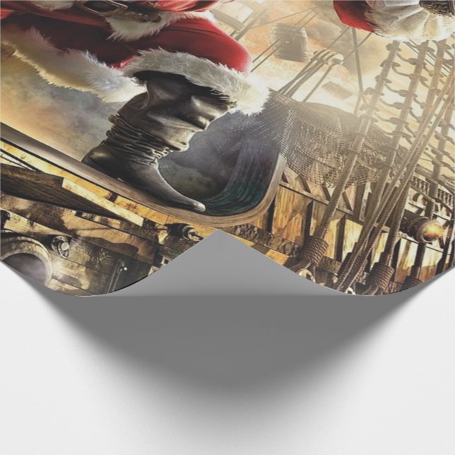 Santa är en Pirat Presentpapper (Hörn)