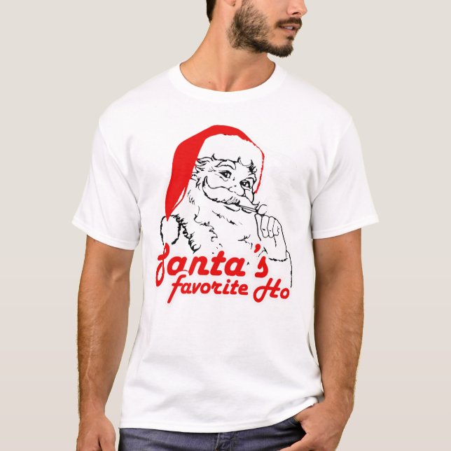SANTA ÄR FAVORITE HO T SHIRT (Framsida)