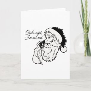 Santa är inte verklig - .png helgkort