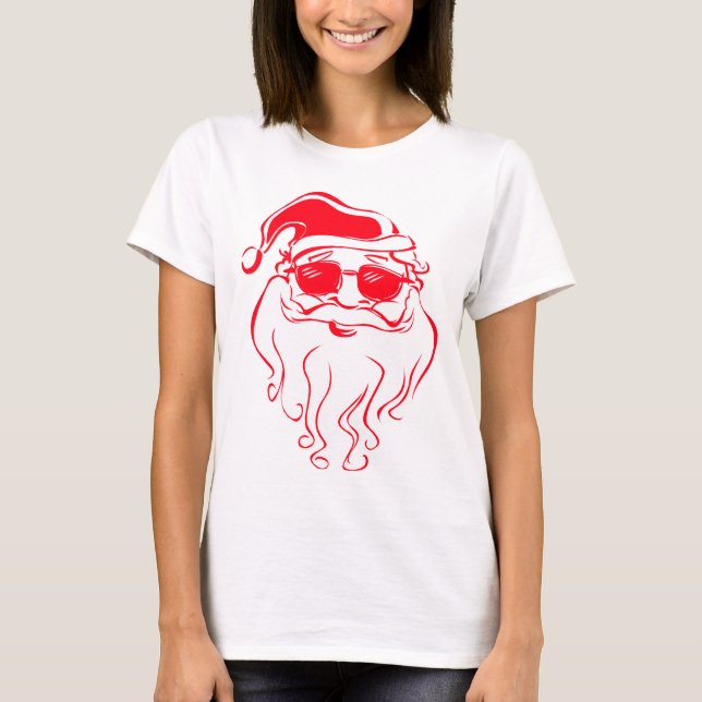 Santa är kall t shirt (Framsida)
