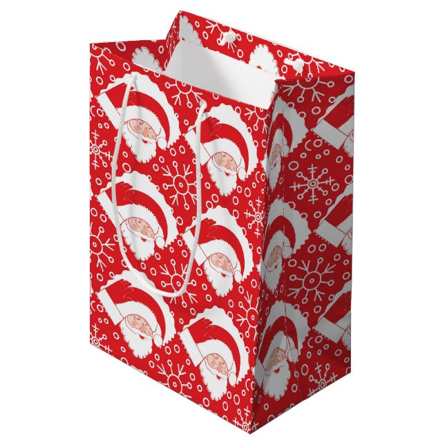 Santa Art Gift Bag (Framsidan Vinklad)