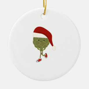 Santa Artichoke Springer Julgransprydnad Keramik