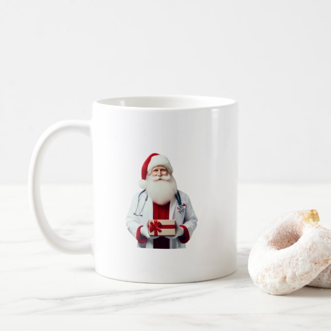 SANTA AS A DOKTOR KAFFEMUGG (Med munk)