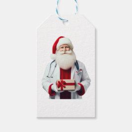 SANTA AS A DOKTOR PRESENTETIKETT