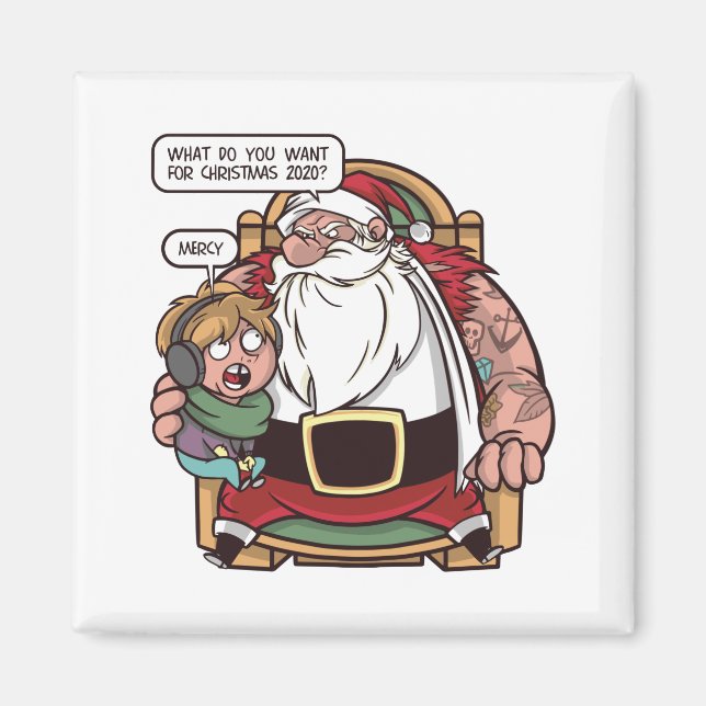 SANTA ASKING 2020 MAGNET (Framsidan)